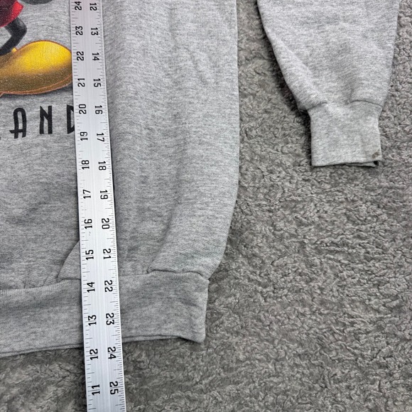 Disney Disneyland Resort Mickey Mouse Sweatshirt Gray Mens Medium VTG 90s FLAW - Picture 6 of 8